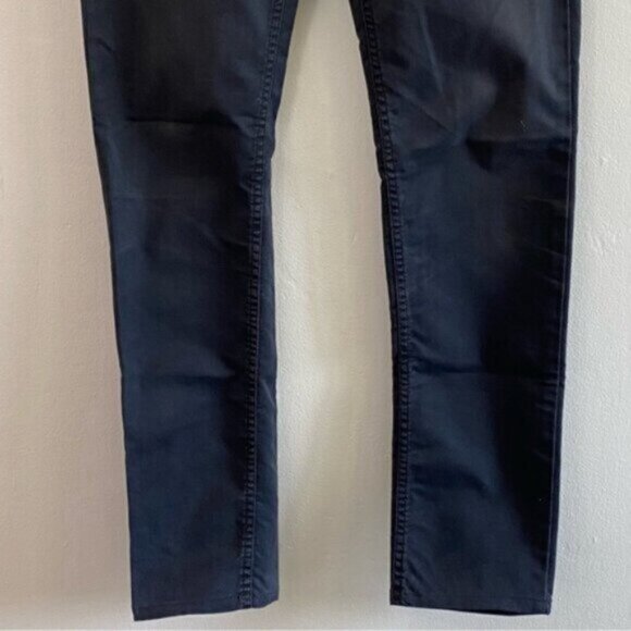 ACNE Ace Ups Slim Leg Jeans Mens 30x32* Soft Black Dark Denim Zip Fly Stretchy - Picture 6 of 9